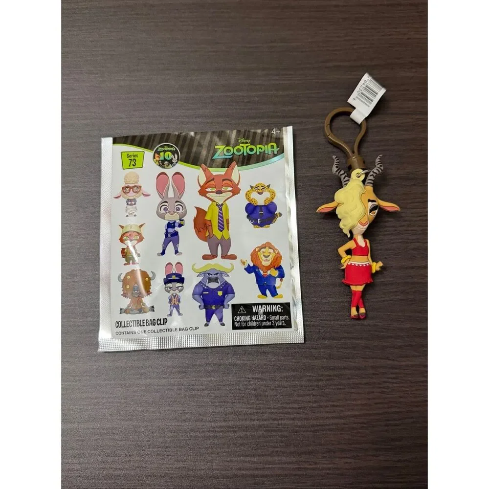 Disney Zootopia Series 73 Figural Bag Clip Keychain CHASE - Gazelle